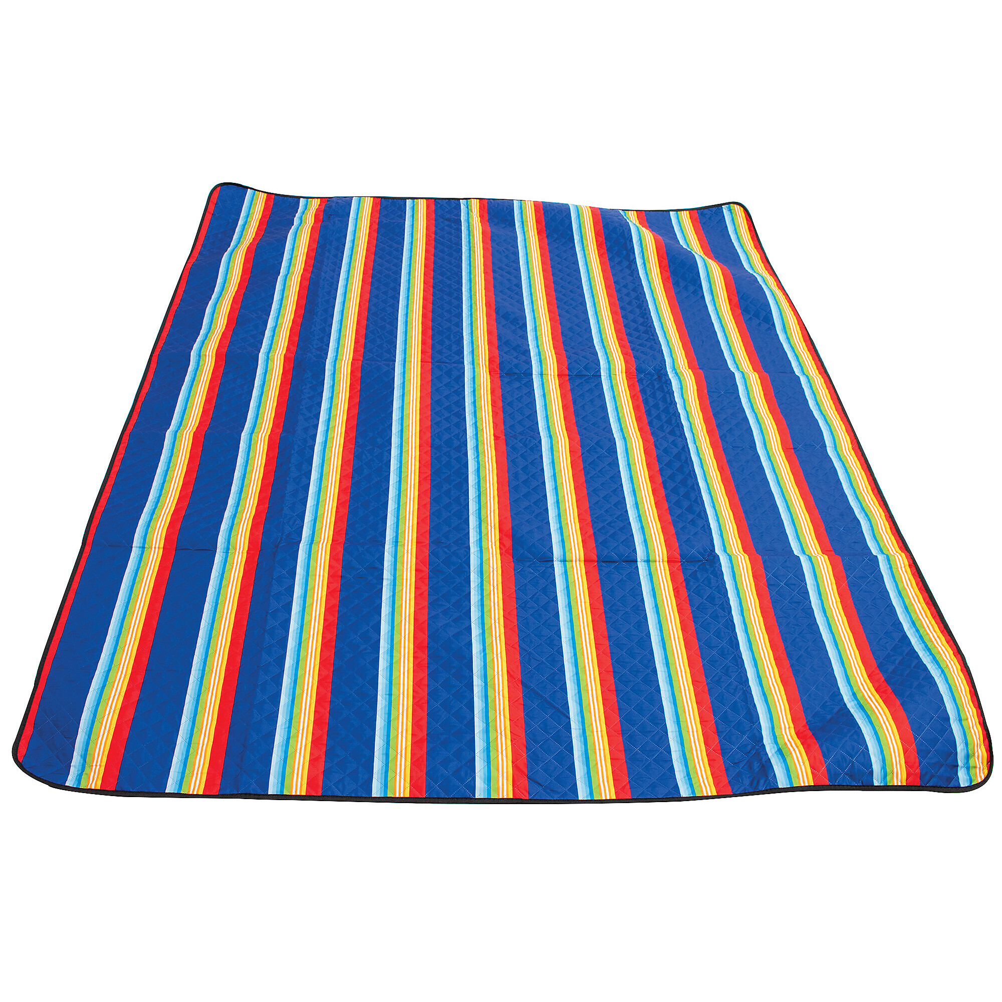 Rio Brands, Roll-up Beach Blanket with Handle, Primary Color Multi, Material Polyester, Width 66 in, Model# BL01-2001-1